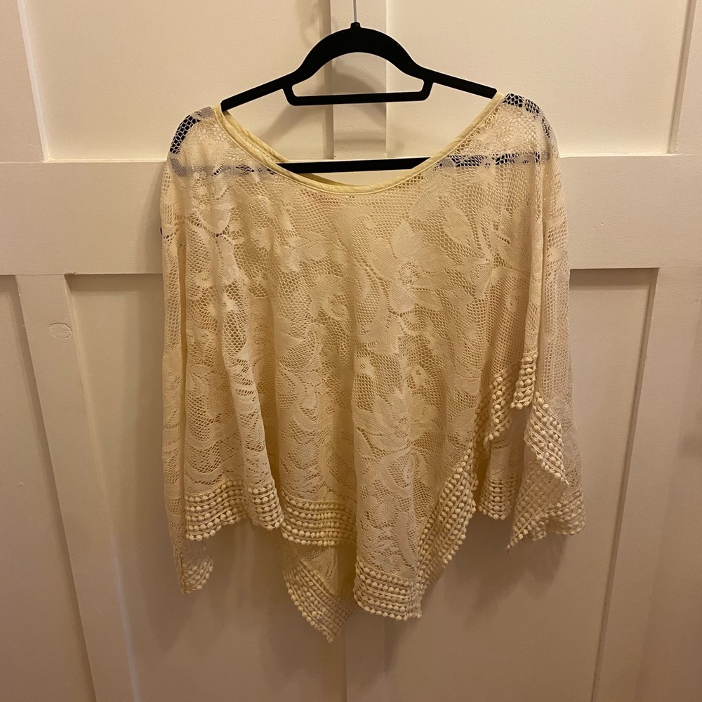 Lace pancho